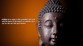 Buddha quote bronze sculpture inspirational - nothing free wallpaper