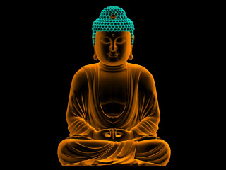 Buddha statue meditation black background - a buddha statue free wallpaper
