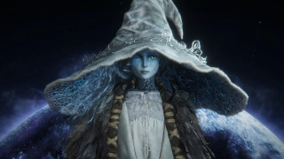 Woman wizard hat dress planet - a blue planet free wallpaper