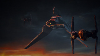 Large propeller plane night clouds - 8 k concept art free wallpaper