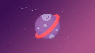 Purple rocket starry sky nebula - a purple object free wallpaper