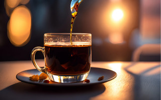 Tea pour glass plate spoon - the plate free wallpaper