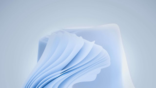 Blue abstract curved paper background - blue background free wallpaper