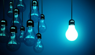 Light bulbs hanging ceiling blue - light bulb free wallpaper