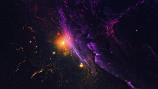Colorful space bright light nebula - a bright light in the middle of it free wallpaper