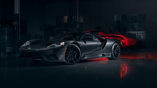 Black sports car dark garage 11 - a dark garage free wallpaper