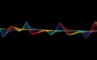 Colorful sound wave white line 2 - a white line in the middle free wallpaper