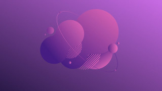 Purple shapes bauhaus flat geometric - surreal design free wallpaper for desktop