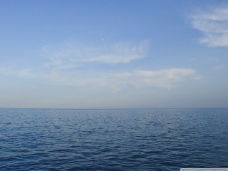 Water sky clouds boat reflection 6 - ocean free wallpaper for desktop