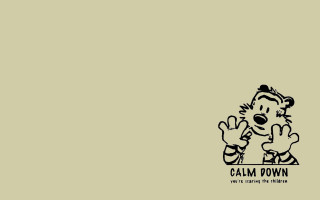 Cartoon peace sign smile calm - bill watterson free wallpaper
