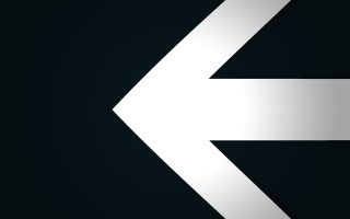 White arrow left black background - a white arrow free wallpaper