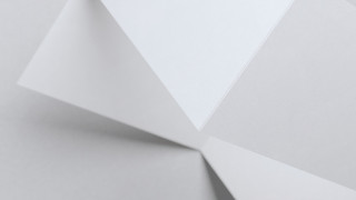 White paper folded clock geometric - side and a clock free wallpaper