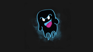 Cartoon tongue blue glow haunting - a cartoon character free wallpaper
