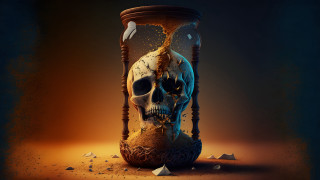 Skull glass jar bird vanitas - alberto seveso free wallpaper for desktop