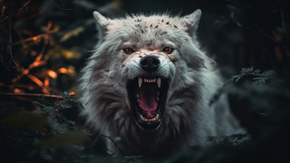 Wolf open mouth teeth sharp - tooth wide free wallpaper for desktop