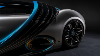 Futuristic car blue stripe black - a blue stripe free wallpaper