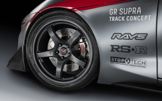 Car black rim red brake - tire free wallpaper