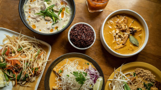 Food soup salad noodles chopsticks - asai chū free wallpaper