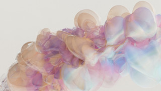 Smoke floating white background generative - particle free wallpaper