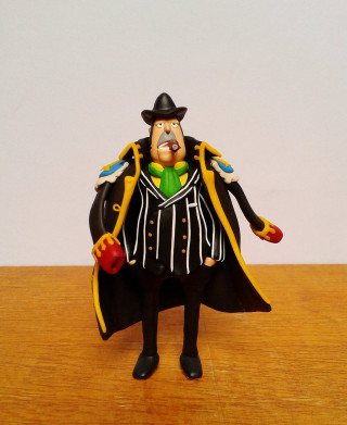 Toy figure menacing old man - free halloween wallpaper for mobile