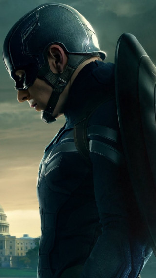 Captain america costume man shield 3 - a detailed matte painting free wallpaper for mobile