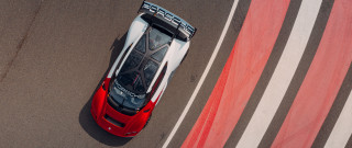Red sports car race track 52 - path free wallpaper