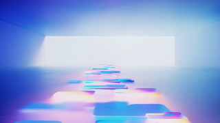 Colorful blocks room light space - path free wallpaper