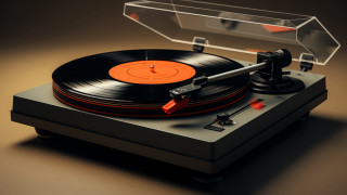 Record player case table top - analog free wallpaper