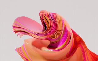 Colorful abstract sculpture generative 3d - sculpture free wallpaper