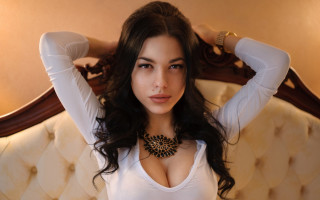 Elina karimova gothic portrait white - a necklace free wallpaper