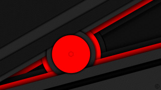 Red circle black wall red - a red circle free wallpaper