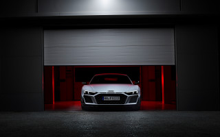 Car garage red light bernd - the door free wallpaper for desktop