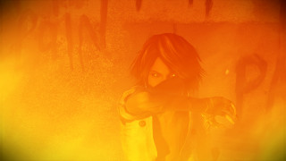 Woman gun yellow room graffiti - graffiti free wallpaper for desktop