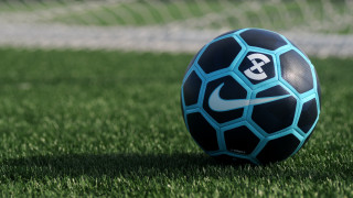 Soccer ball green field white 3 - a green field of grass free wallpaper