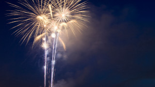 Fireworks sky clouds night outdoors - cloud free wallpaper