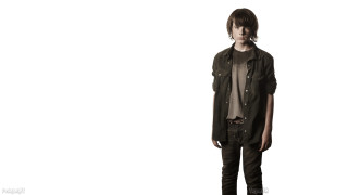 Man black shirt brown pants - brown free wallpaper