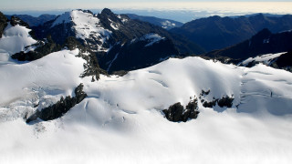 Mountain range snow capped horizon 2 - murata range free wallpaper