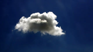 Clouds blue sky precisionism photorealistic - a cloud free wallpaper