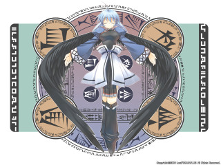 Woman blackhair whitedress clock gears - symbol free wallpaper for desktop