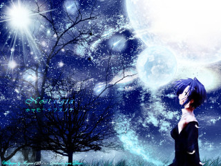 Gothic anime astronaut moon stars - a full moon in the sky free wallpaper for desktop