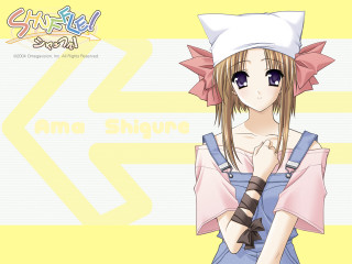 Anime girl sailor hat cat - anime style free wallpaper