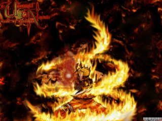 Fire demon flames background on - flame free wallpaper