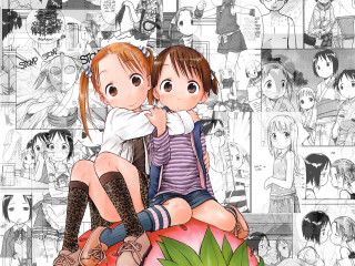 Couple strawberry illustration manga girls - underground free wallpaper