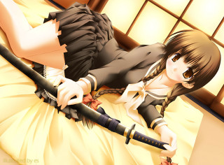 Chizuko yoshida anime sword bed - chizuko yoshida free wallpaper