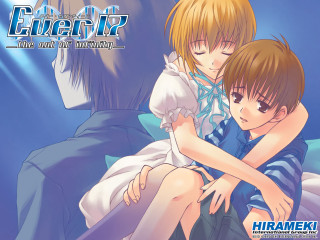Elevar animation ai mitsu doujin - a couple of anime characters sitting next free wallpaper