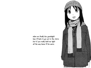 Girl hat scarf manga nighttime - the anime free wallpaper