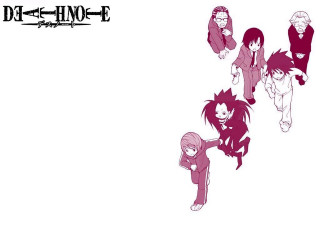 Anime pink white group smile - different expression free wallpaper