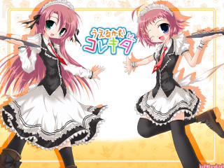 Pink haired maid aya goda - the other wearing free wallpaper