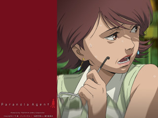 Surprised woman holding pen eyewear - analytical art free wallpaper