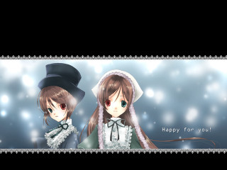 Anime girls happybirthday hat dress - hat free wallpaper for desktop